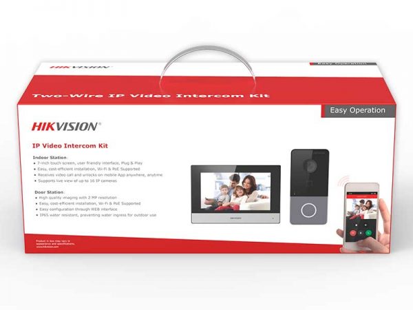 Комплект ip-видеодомофона Hikvision DS-KIS603-P